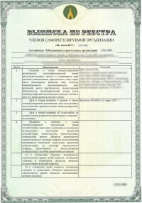 Свидетельство СРО Свидетельство СРО